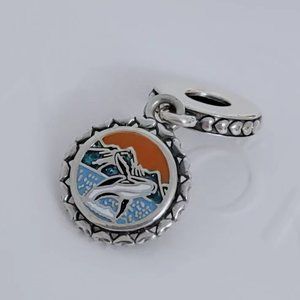 Pandora Maui whale Travel Dangle Charm Dangle S925 Silver for Bracelet with Box